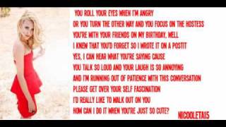 Emily Osment- Jerkface Loser Boyfriend (With Lyrics On Screen)