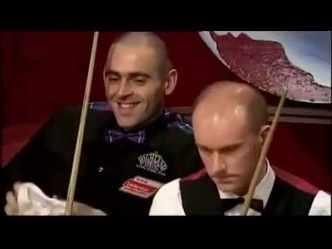 Ronnie O'Sullivan mugs off Peter Ebdon