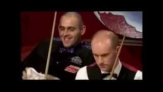 Ronnie O'Sullivan mugs off Peter Ebdon