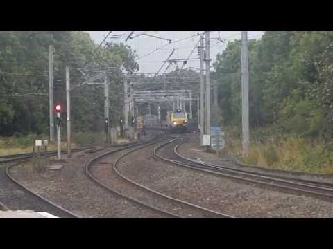 70005 rattles through Lancaster