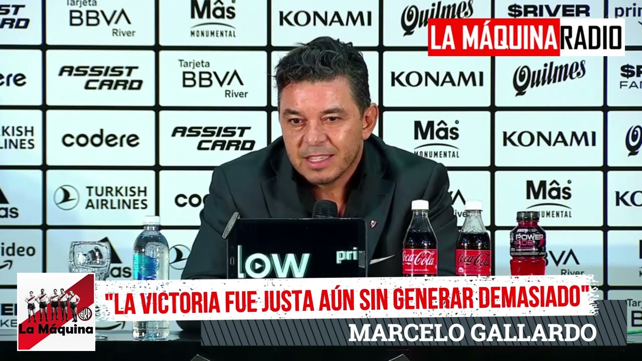 LA CONFERENCIA COMPLETA DE MARCELO GALLARDO LUEGO DE LA VICTORIA ANTE PLATENSE EN EL MONUMENTAL