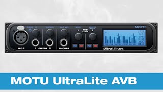 Video thumbnail for MOTU UltraLite AVB - USB / AVB Audio Interface by KlemmMusicTechnology