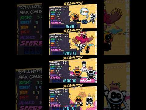 FNF SPOOKY MIX ALL RESULTS SCREENS #fnf #fnfmod #gaming #spookymonth