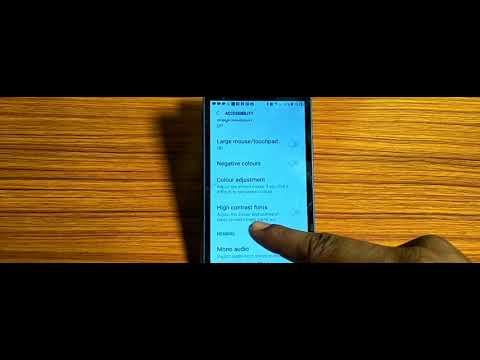 how to turn on high contrast  font,high contrast font on kaise kare Samsung Galaxy Note5