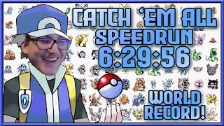 We Got The Sub 6:30! Pokémon Blue Catch &#39;em All Glitchless in 6:29:56  [Current World Record]