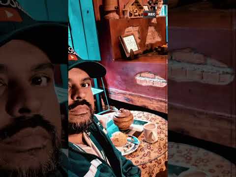 O café da manhã foi no museu de Carmo da Cachoeira BR381 Minas Gerais