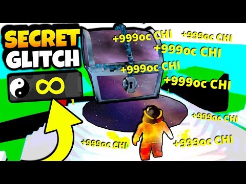 secret glitch gave me INFINITE CHI in ninja legends... (Roblox)