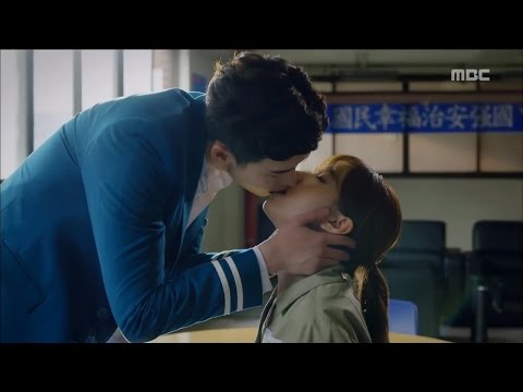 w ep 07 lee jong suk han hyo joo handcuff kiss 20160810
