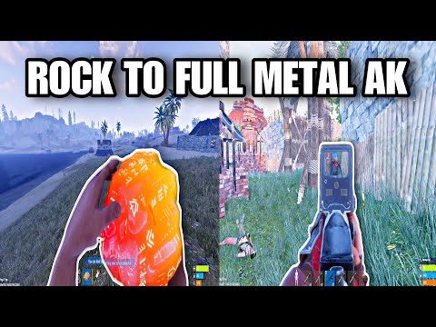 Rock to Full Metal AK in 5 Minutes - Rust Console Edition