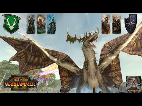 Supreme Shock Cavalry! Wood Elves vs Chaos - Total War Warhammer 2