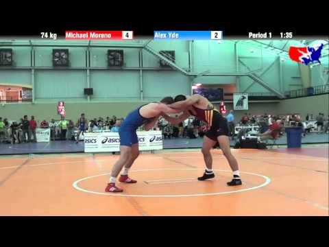 Michael Moreno vs. Alex Yde at 2013 ASICS University Nationals - FS