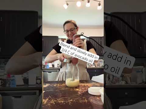 How to make homemade mayo ~ SECRET INGREDIENT makes mayo last months #traditionalcooking #whey