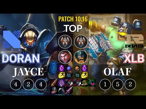 DRX Doran Jayce vs RNG XLB Olaf Top - KR Patch 10.16
