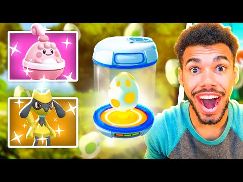 45 OVOS DE RIOLU SHINY EU NAO VOU PARAR - POKEMON GO | Cris |