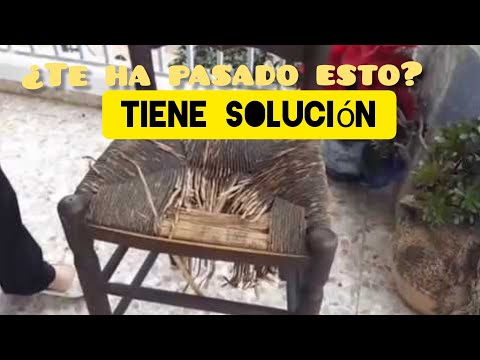 Arreglar un asiento de silla con cuerdas