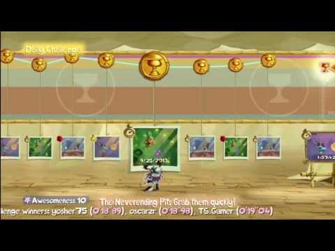 Rayman Legends (1080i HD) Walkthrough - The Dojo Daily Challenge (Sep 29, '13)