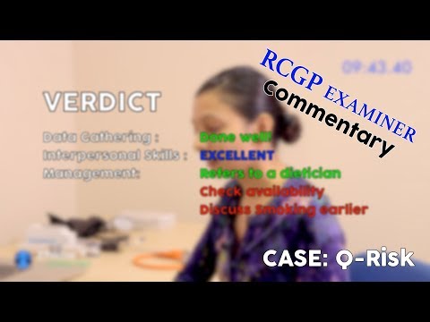 Explaining Q-Risk with RCGP EXAMINERS COMMENTARY // MRCGP EXAM PRACTICE // CSA Prep // Episode 8a