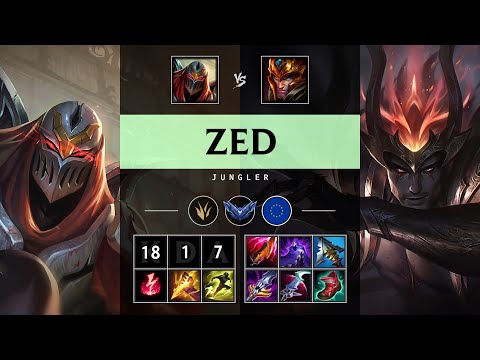 Zed Jungle vs Jarvan IV - EUW Diamond Patch 25.05