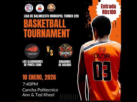 GLADIADORES DE PUNTA CANA VS DRAGONES DE BAVARO   - LBM U20 🏆🏀