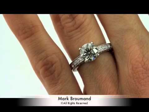 3.05ct Round Brilliant Cut Diamond Engagement Anniversary Ring-Mark Broumand