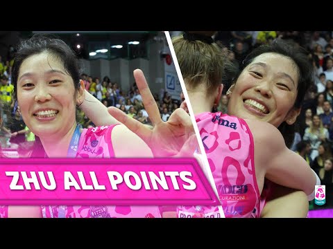 ZHU TING, All Points in Finals Playoff Scudetto vs Milano | Lega Volley Femminile 24/25