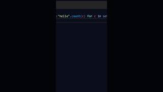 Count char frequency in dictionary mapping using Python  #coding #python #programming 