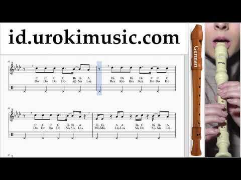 Cara Bermain Suling Recorder (G.) Katy Perry - Never Really Over Tutorial Tab um-i-n592