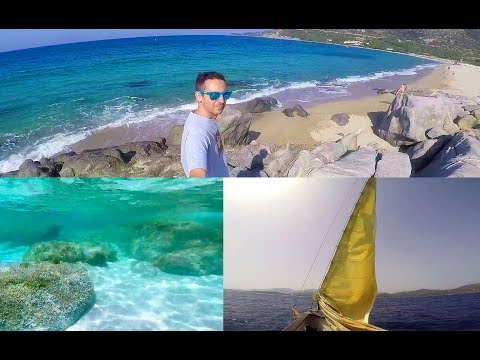 Sardegna gopro Villasimius, punta Molentis, spiaggia bianca di Campus, resort le Zagare