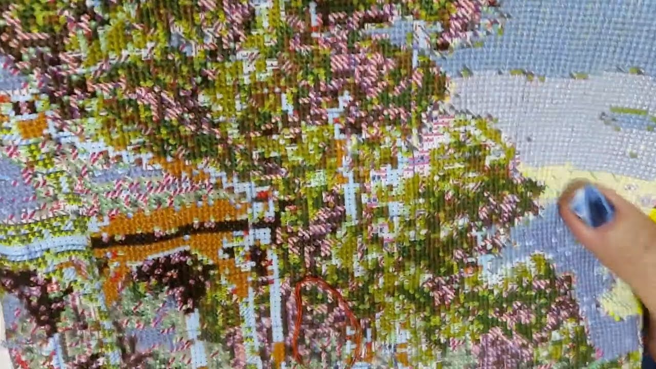 Swan Lake 3 Stamped Cross Stitch SAL Part 6 Frame 1