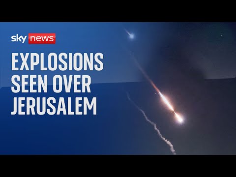 Explosions heard over Jerusalem as Iranian drones approach