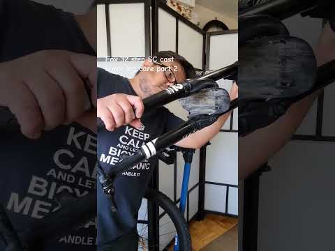 Fox 32 step SC cast lower leg care . . part 2 #cycling #bicyclemechanic #foxmtb
