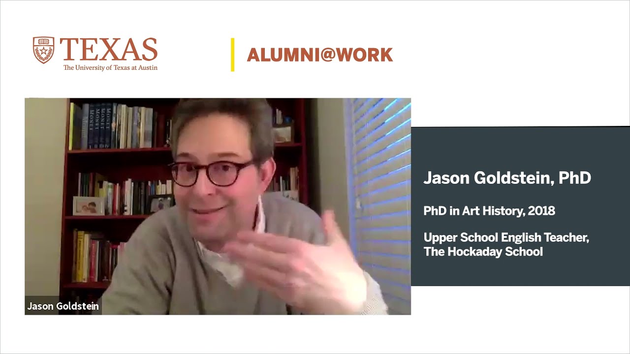 Alumni@Work: Jason Goldstein, PhD - YouTube
