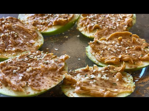 Peanut Butter & Hemp Apple Slices!