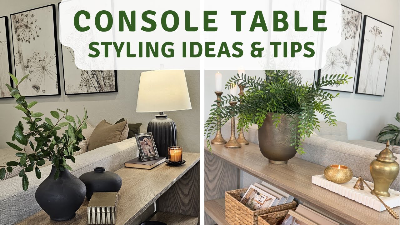 Console Table Styling Ideas for a Cohesive and Elevated Look