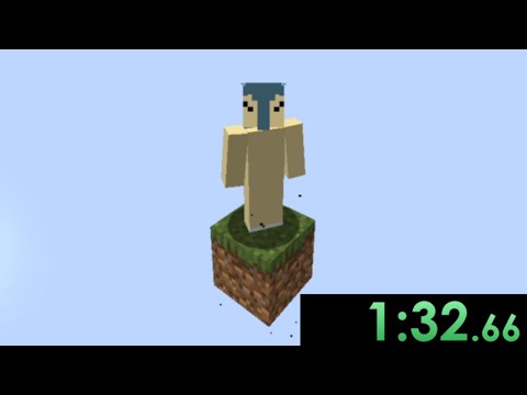 I decided to speedrun one block minecraft and completely lost my sanity