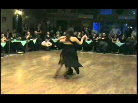  Milena Plebs  and  Fernando Galera  are  dancing  to  the  tango  "  El Paladin  "