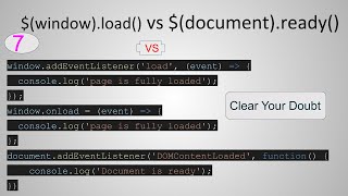 document.ready Vs window.onload Vs addEventListener(&#39;load&#39; Vs addEventListener(&#39;DOMContentLoaded&#39;