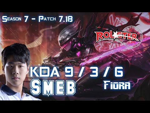 KT Smeb FIORA vs JAYCE Top - Patch 7.18 KR Ranked
