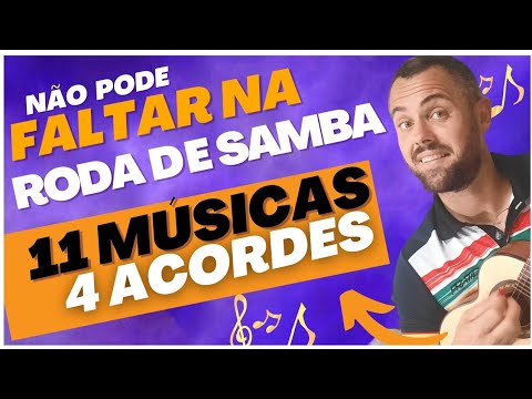 11 Músicas Fáceis no Cavaquinho Com Apenas 4 Acordes #cavaquinhoparainiciantes