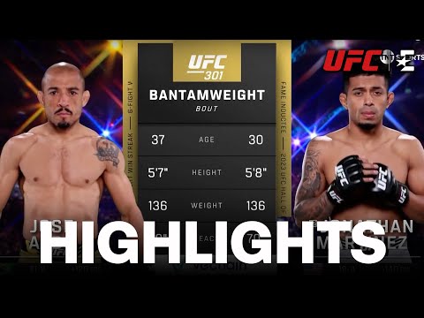 JONATHAN MARTINEZ vs. JOSE ALDO | FIGHT HIGHLIGHTS | UFC 301