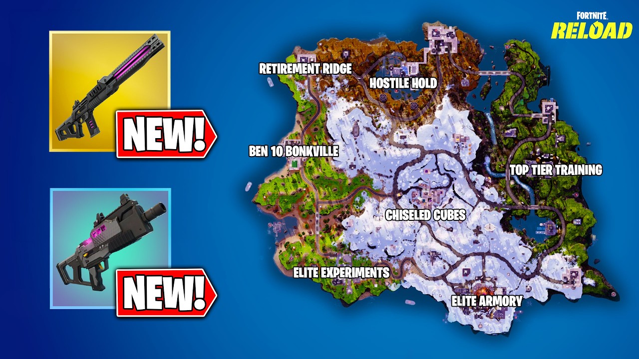 The NEW HUGE FORTNITE RELOAD Update! (New Map, Cube Rifle & MORE)