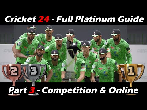 Cricket 24 (PS5)  - Full Platinum Walkthrough – Part 3 – Competition & Online Mode
