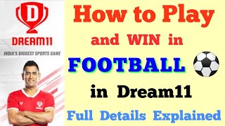 How to Play Football in Dream11? Full details explained for Fantasy Football on Dream11