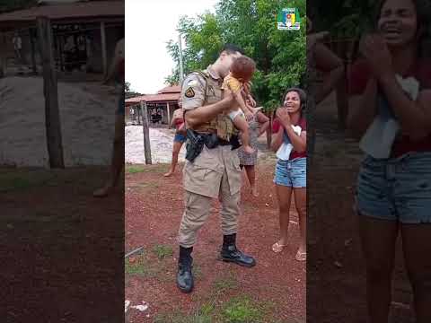 Policial Militar salva bebê que estava engasgado em Campos Lindos do Tocantins