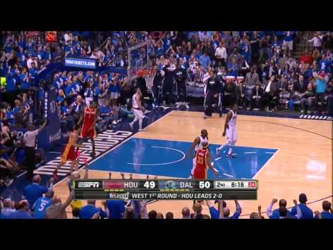 NBA, playoff 2015, Rockets vs. Mavericks, Round 1, Game 3, Move 23, Jose Juan Barea, layup