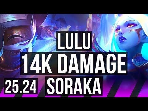 LULU & Sivir vs SORAKA & Twitch (SUP) | Electrocute, 14K damage | EUW Grandmaster | 25.24