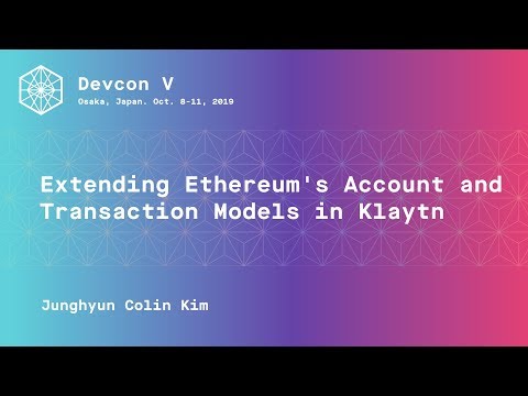 Extending Ethereum’s Account and Transaction Models in Klaytn preview