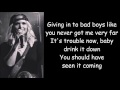 Miranda Lambert ~ Bad Boy (Lyrics)