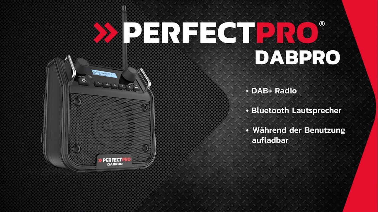 Perfectpro Radio DAB+ DABPRO Noir