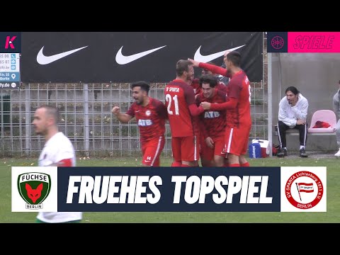 Standardtore entscheiden Top-Spiel: Füchse Berlin - SV Sparta Lichtenberg (2.Spieltag, Berlin-Liga)